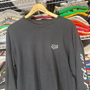 Fox Racing moto x black long sleeve speed thrills shirt L